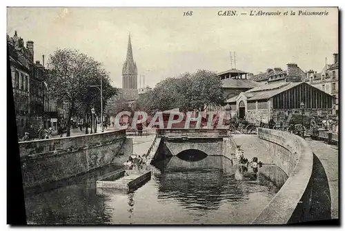 Ansichtskarte AK Caen L&#39Abreuvoir et la Poissonnerie