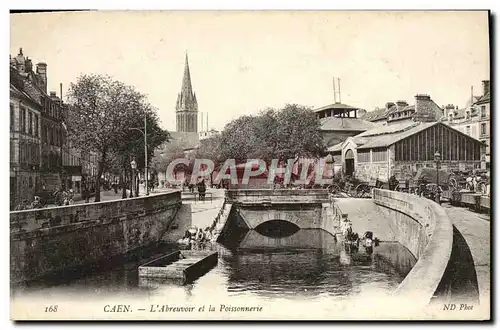 Cartes postales Caen L&#39Abreuvoir et la Poissonnerie