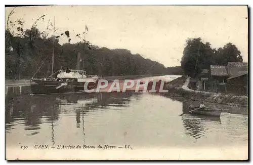 Cartes postales Caen L&#39Arrivee du Bateau du Havre