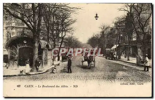 Cartes postales Caen Le Boulevard Des Allies