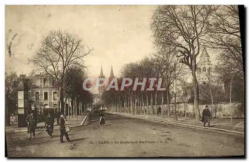 Ansichtskarte AK Caen Le Boulevard Bertrand