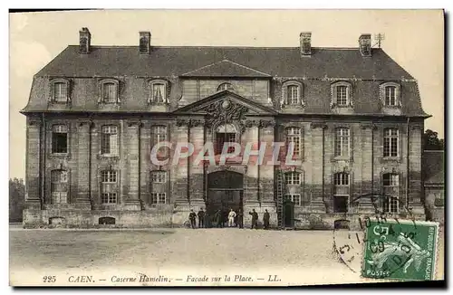 Cartes postales Caen Caserne Hamelin Facade sur sur la Place Militaria