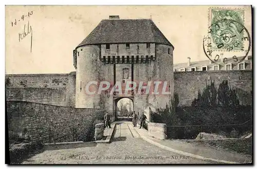 Cartes postales Caen La Chateau Porte de secours Militaria