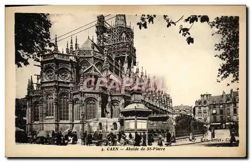 Cartes postales Caen Abside de St Pierre