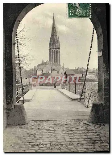 Ansichtskarte AK Caen Le Choeur de Saint Pierre vue prise du Chateau