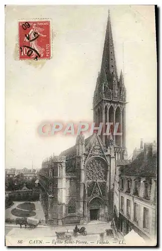 Cartes postales Caen Eglise Saint Pierre Facade