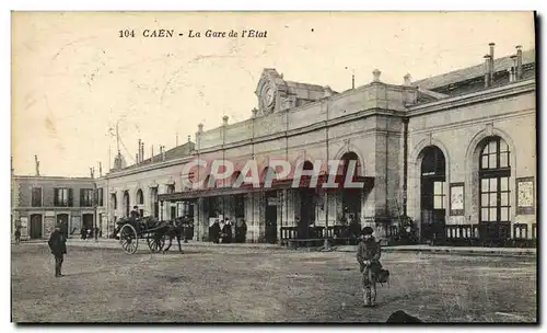 Cartes postales Caen La Gare de l&#39Etat