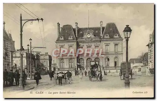 Ansichtskarte AK Caen La gare Saint Martin