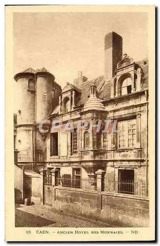 Cartes postales Caen Ancien Hotel des Monnaies