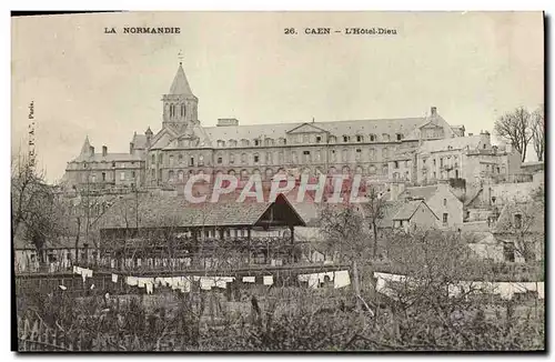 Ansichtskarte AK Caen L&#39Hotel Dieu