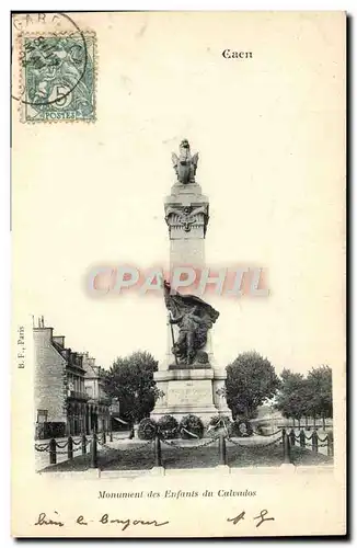 Ansichtskarte AK Caen Monument des Enfants du Calvados