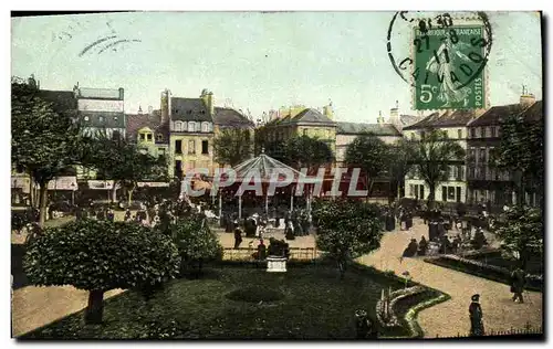 Ansichtskarte AK Caen Place de la Republique