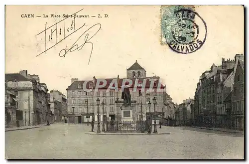 Cartes postales Caen La Place Saint Sauveur