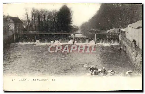 Ansichtskarte AK Caen La Passerelle Lavandieres