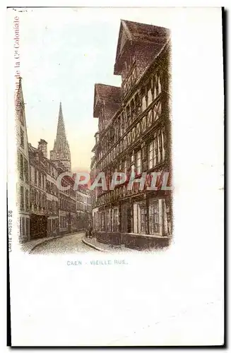 Ansichtskarte AK Caen Vieille Rue