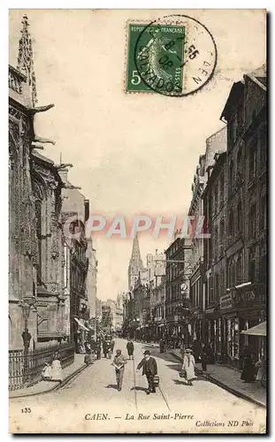 Cartes postales Caen La Rue Saint Pierre