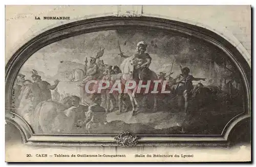 Ansichtskarte AK Caen Tableau de Guillaume le Conquerant salle du refectoire du lycee