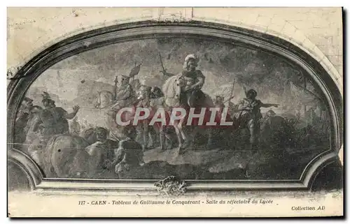 Ansichtskarte AK Caen Tableau de Guillaume le Conquerant salle du refectoire du lycee