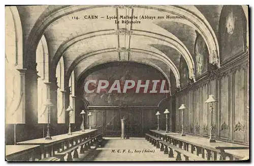 Cartes postales Caen Lycee Malherbe Le Refectoire abbaye aux Hommes