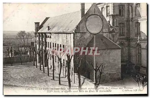 Cartes postales Caen Le Lycee Ancienne salle de gardes