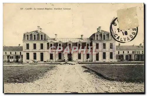 Ansichtskarte AK Caen Le nouvel Hopital Pavillon Central