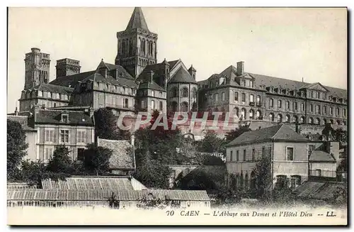 Cartes postales Caen L&#39Abbaye aux Dames et l&#39Hotel Dieu