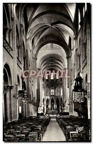 Cartes postales moderne Caen Eglise Abbatiate Saint Etienne La Nef avec voutes a nervures et le choeur