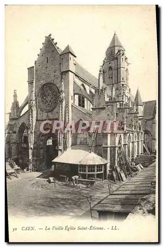 Ansichtskarte AK Caen La Vieille Eglise Saint Etienne