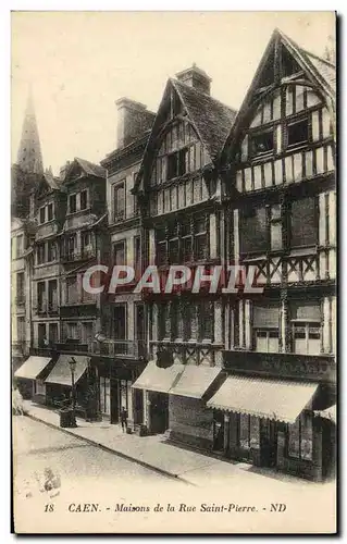 Cartes postales Caen Maisons de la Rue Saint Pierre Evrard