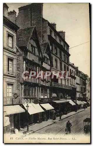 Ansichtskarte AK Caen Vieilles Maisons Rue Saint Pierre Evrard