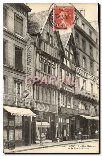 Ansichtskarte AK Caen Vieilles Maisons de la rue St Pierre Levrard