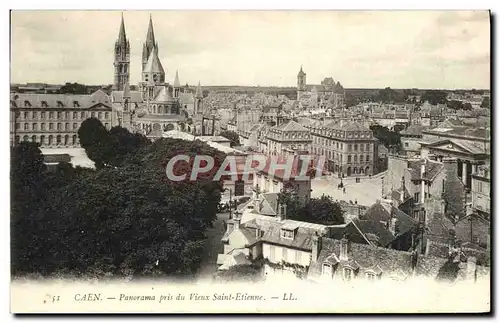 Cartes postales Caen Panorama pris du Vieux Saint Etienne