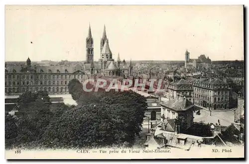 Ansichtskarte AK Caen Vue prise du Vieux Saint Etienne