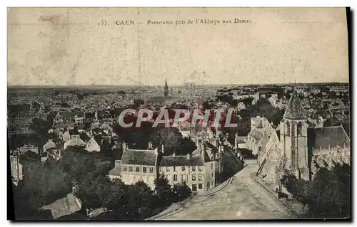 Ansichtskarte AK Caen Panorama pris de l&#39Abbaye aux Dames