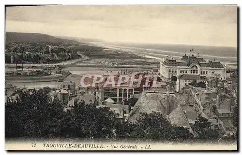 Cartes postales Trouville Deauville Vue Generale Eglise