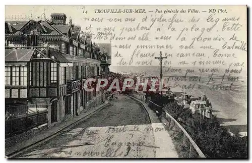 Ansichtskarte AK Trouville sur Mer Vue generale des Villas