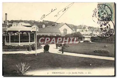 Ansichtskarte AK Trouville Le Jardin Public