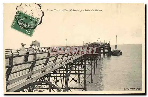 Cartes postales Trouville Jetee du Havre