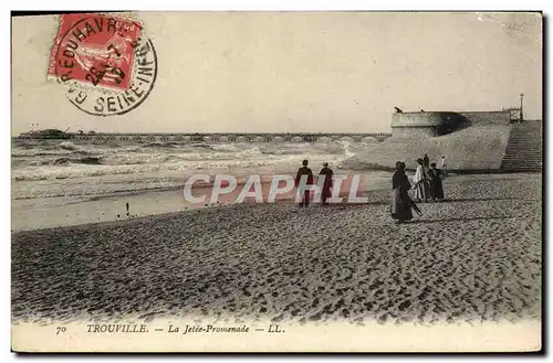 Cartes postales Trouville La jetee promenade