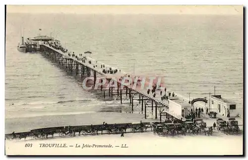 Cartes postales Trouville La jetee promenade