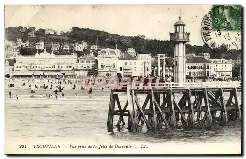 Ansichtskarte AK Trouville Vue prise de la jetee de Deauville