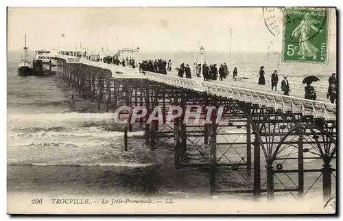 Cartes postales Trouville La jetee promenade