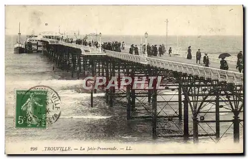 Cartes postales Trouville La jetee promenade