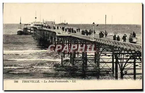 Cartes postales Trouville La jetee promenade