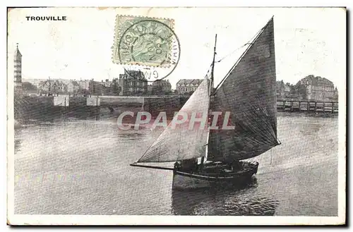 Cartes postales Trouville Bateau