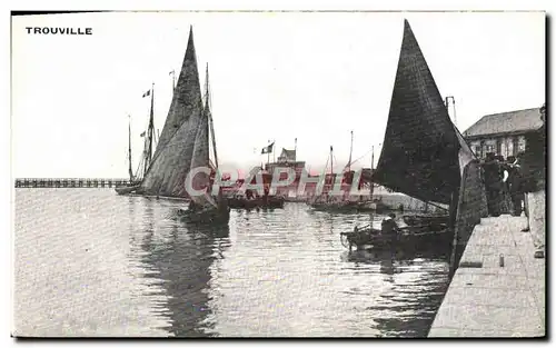 Cartes postales Trouville Bateaux