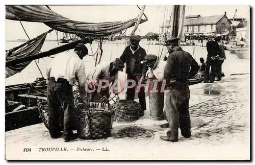 Cartes postales Trouville Pecheurs Peche TOP