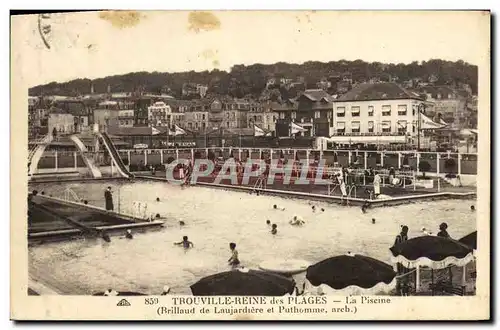 Cartes postales Trouville Reine des plages la piscine