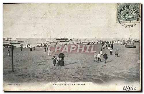 Cartes postales Trouville la plage