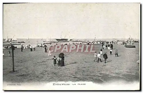 Cartes postales Trouville la plage